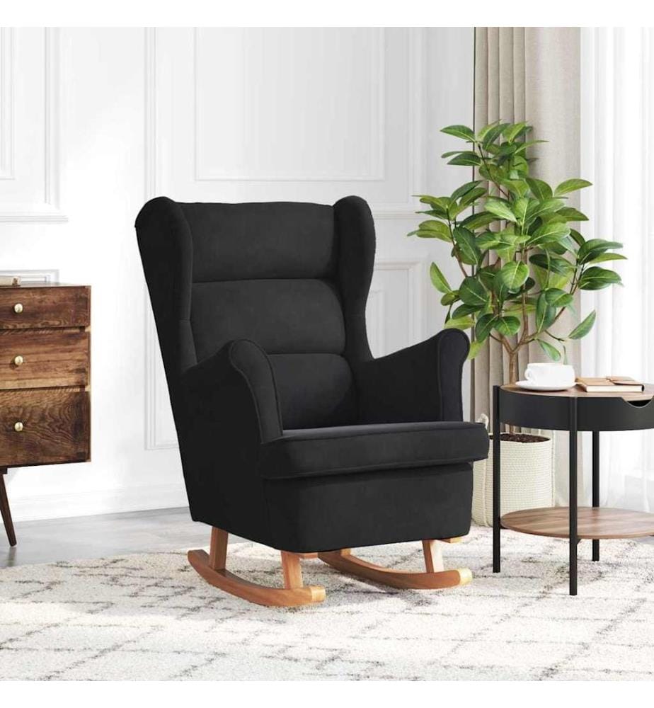 Chaise à bascule Noir 92 x 71 x 100 cm Contreplaqué