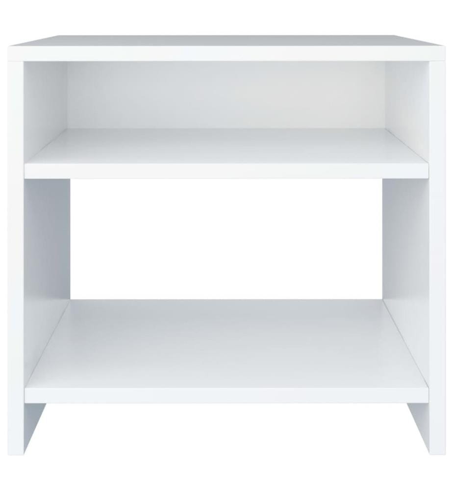 Nachttische 2 Stk. Weiss 40x30x40 cm Holzwerkstoff