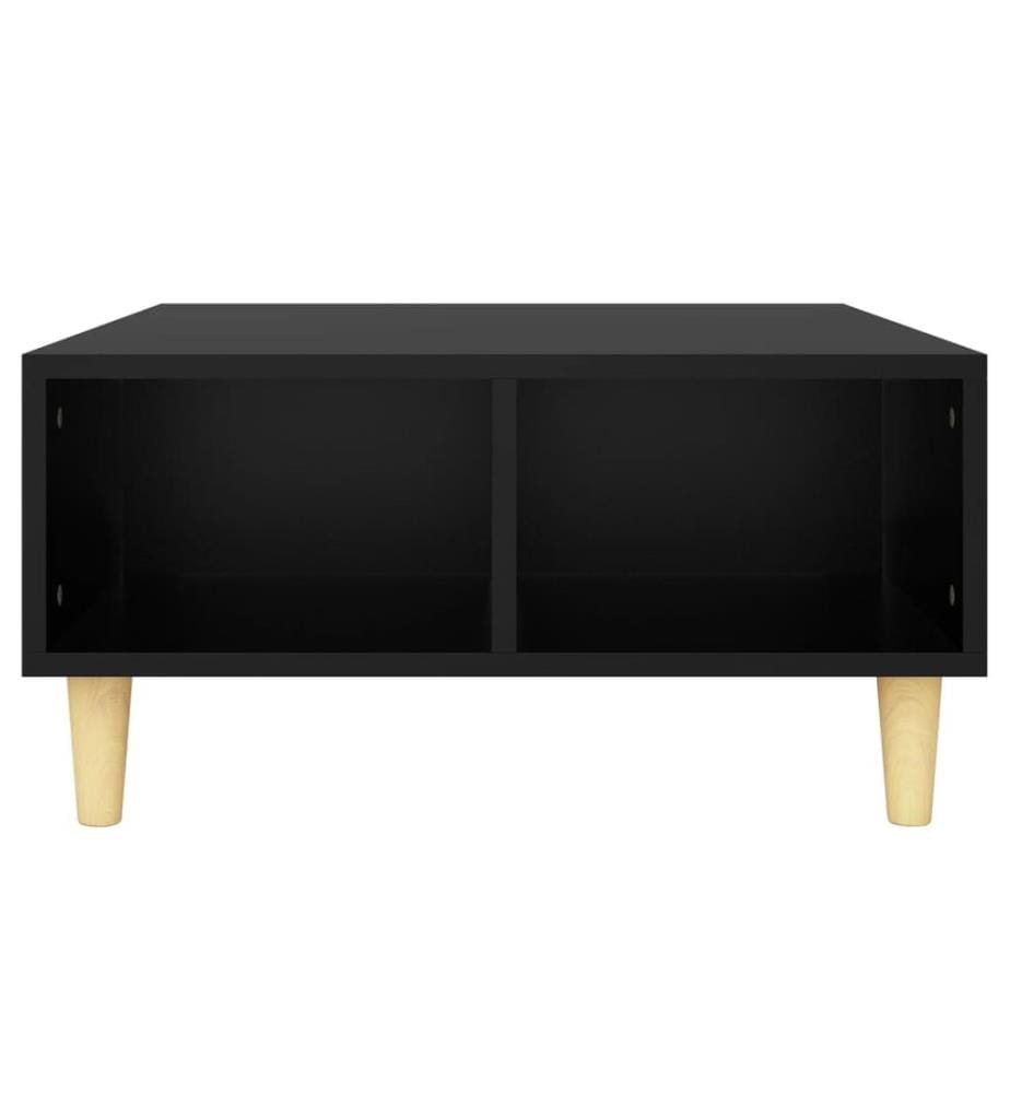 Table basse noir 60x60x30 cm bois d'ingénierie