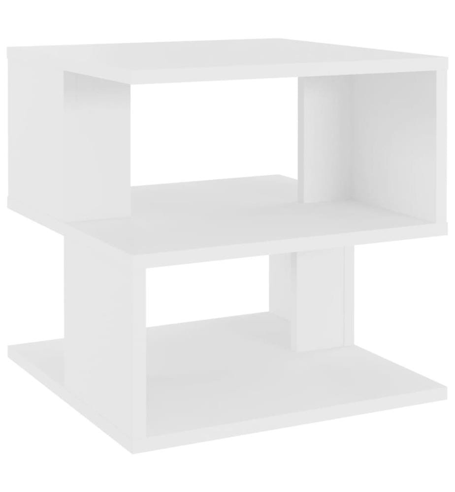 Table d'appoint Blanc 40x40x40 cm Aggloméré