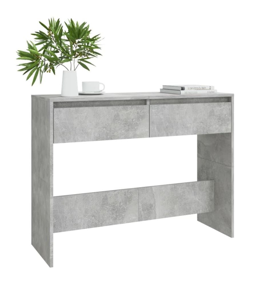 Konsolentisch Betongrau 100x35x76,5 cm Holzwerkstoff