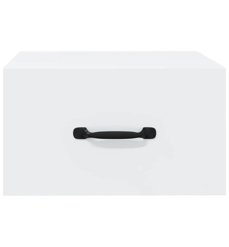 Tables de chevet murales 2 pcs blanc 35x35x20 cm