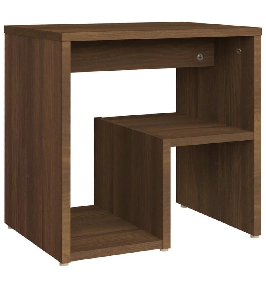 Nachttische 2 Stk. Braun Eichen-Optik 40x30x40 cm Holzwerkstoff