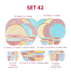 Komplettes 42-teiliges Set - Farbe