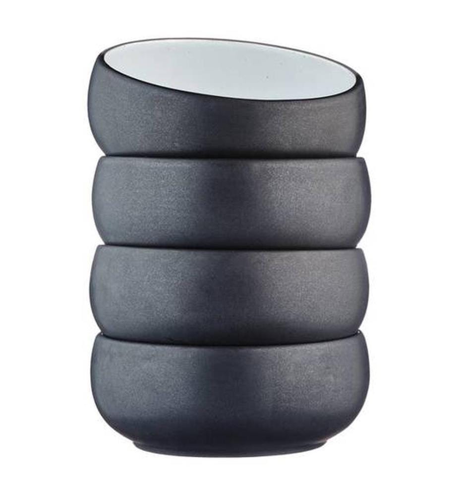 Schalen Gourmund Ø12cm - 4 Teile - Onyx
