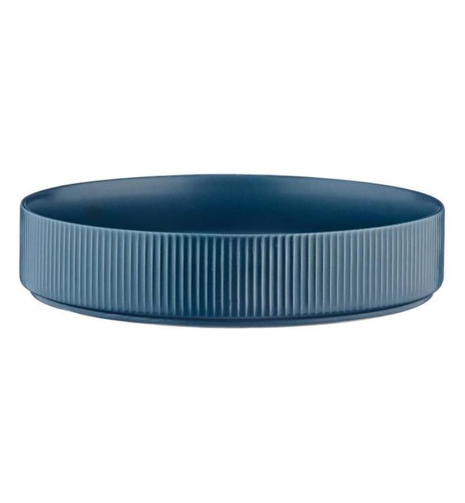 Tiefer Teller Scandi Ø21,5cm - 4 Teile - Marineblau