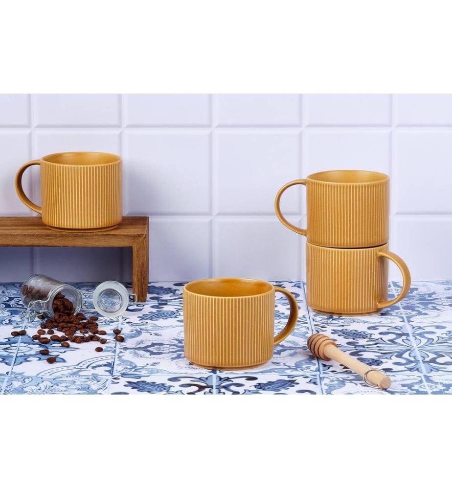 Mug Scandi 100cl - 4 pezzi - Ocre