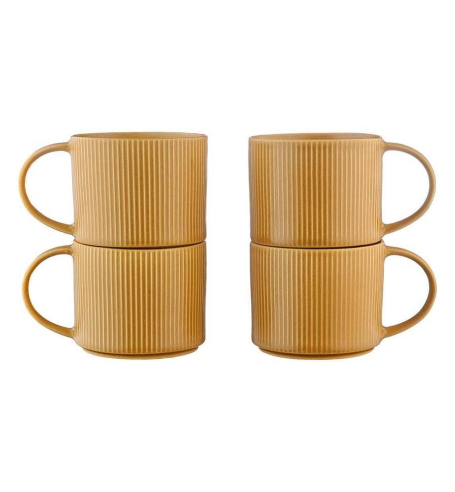 Mug Scandi 100cl - 4 pezzi - Ocre