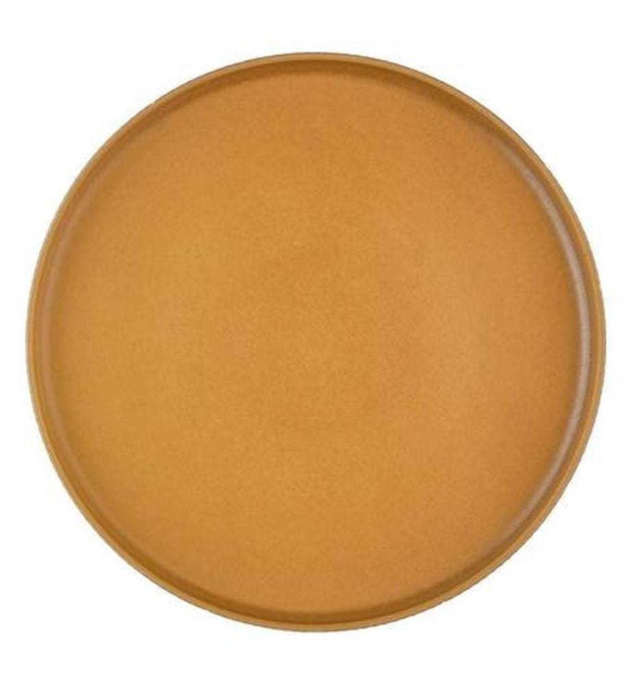 Scandi plate Ø21.5cm - 4 pieces - Ocre