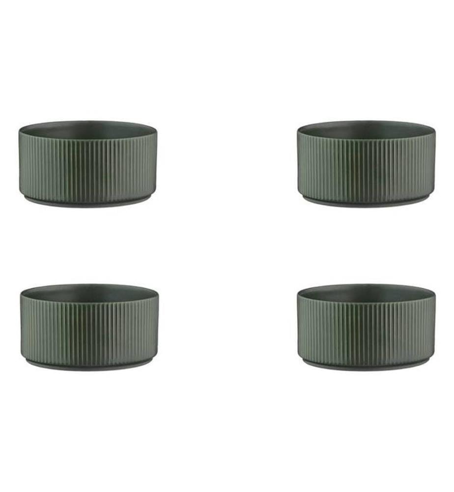 Schalen Scandi Ø12cm - 4 Teile - Olive