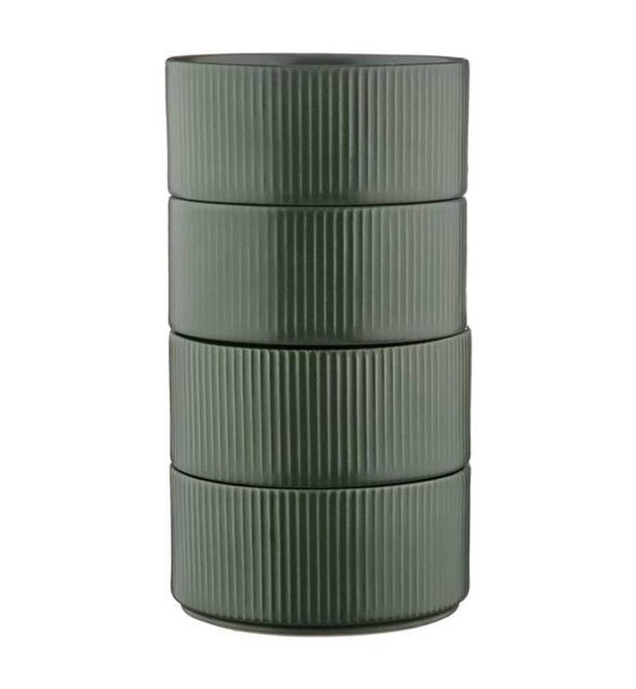 Schalen Scandi Ø12cm - 4 Teile - Olive