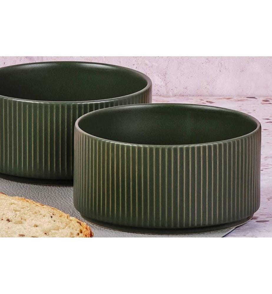 Schalen Scandi Ø12cm - 4 Teile - Olive