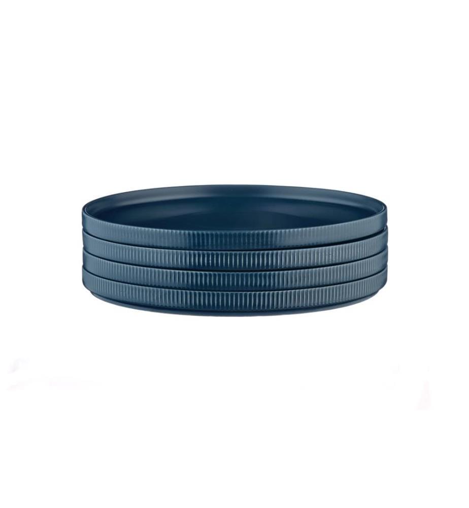 Set di piatti Scandi Ø27,5Cm 4 pezzi - Navy