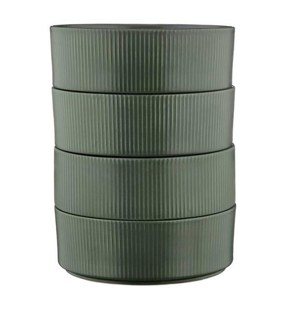 Schalen Scandi Ø16,5cm - 4 Teile - Olive
