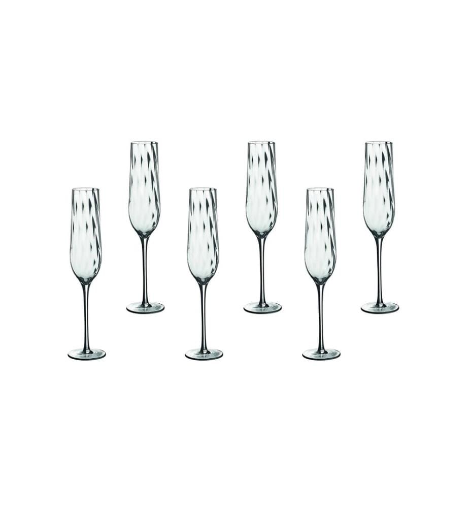 6 STEN Flûte da champagne 26 cl - Set di 6 - Trasparente