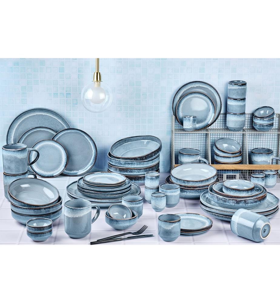 Geschirr-Set Plus Genesis 60-teilig - Meer
