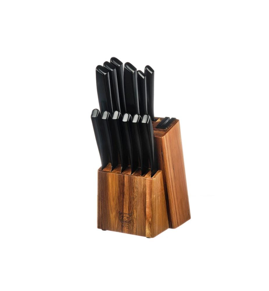 Jensen Loviisa Kitchen and Steak Knife Block - 14 Pieces