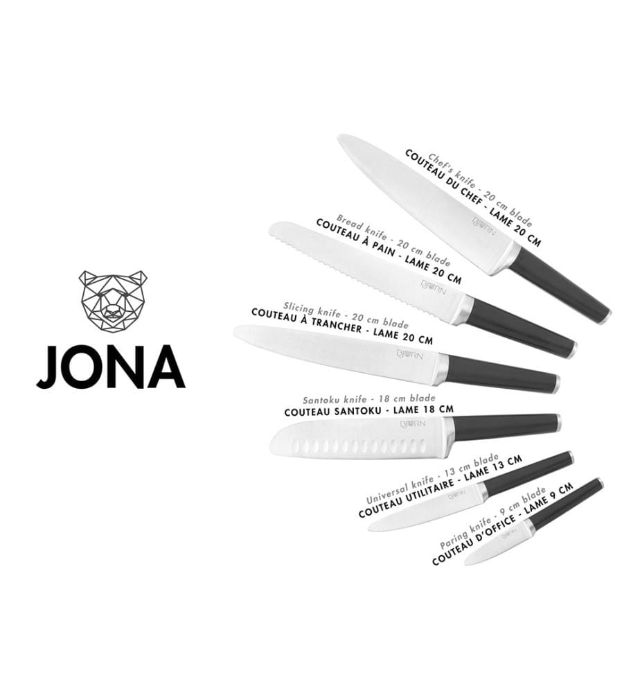 Jona Küchenmesser Set, 6 tlg.