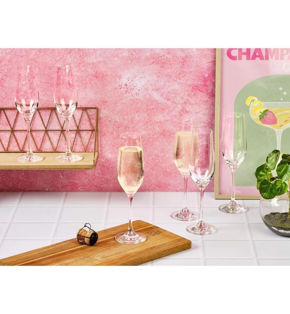 6 Sektgläser 22 cl LAGOM - 6er-Set - Transparent