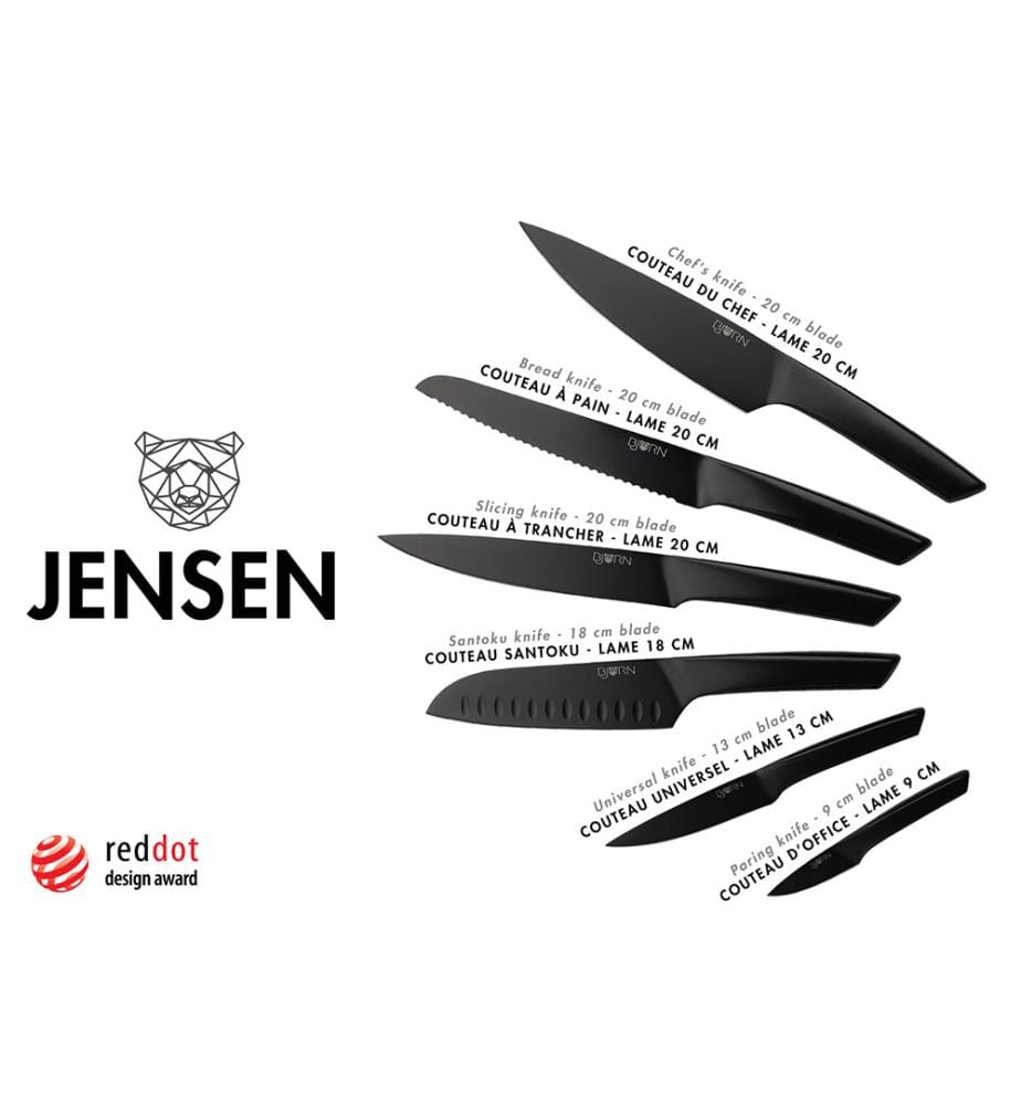 Jensen Küchenmesser Set, 6 tlg.