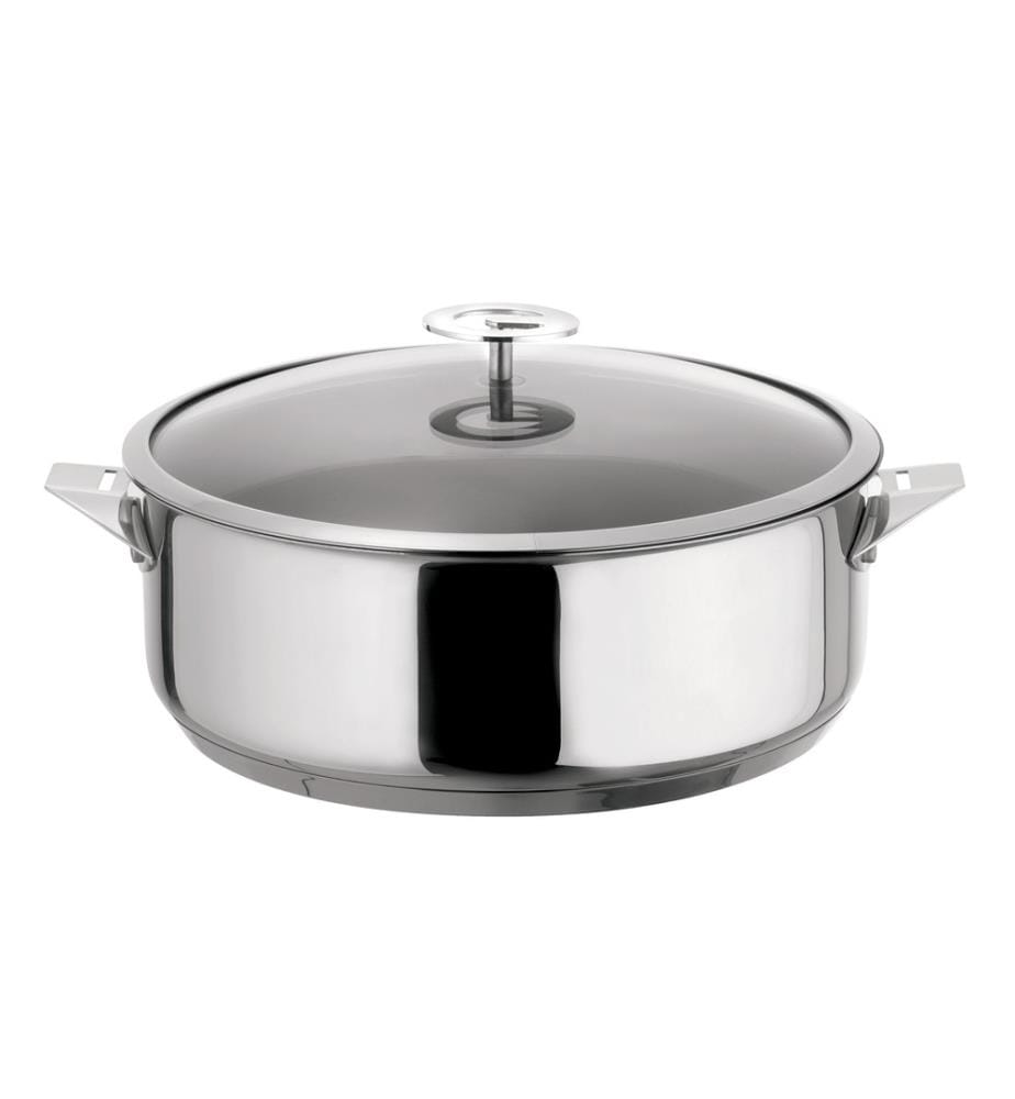 Padella Eclipse 24 cm con coperchio - Argento