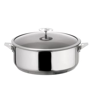 Padella Eclipse 24 cm con coperchio - Argento