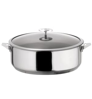 Padella Eclipse 28 cm con coperchio - Argento