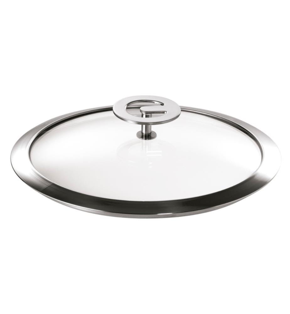 Coperchio universale da 16 cm in vetro temperato e acciaio inox