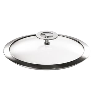 Coperchio 18 cm in vetro temperato e acciaio inox Universale