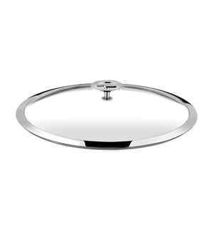 Coperchio universale da 28 cm in vetro temperato e acciaio inox