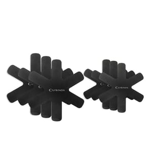 Set da 6 dischi in feltro universali 28 cm e 36 cm - Nero