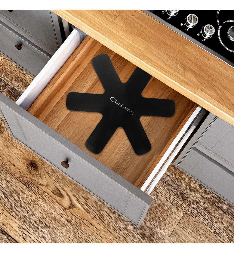 Set da 6 dischi in feltro universali 28 cm e 36 cm - Nero