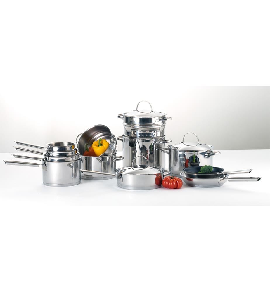 Set di 3 pentole in acciaio inox 16/18/20 cm Elysée
