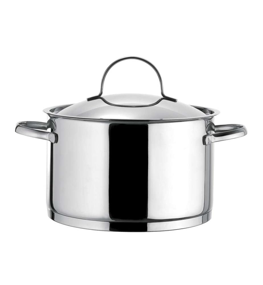 Elysée - 1 pentola in acciaio inox da 24 cm con coperchio e 1 vaporiera universale