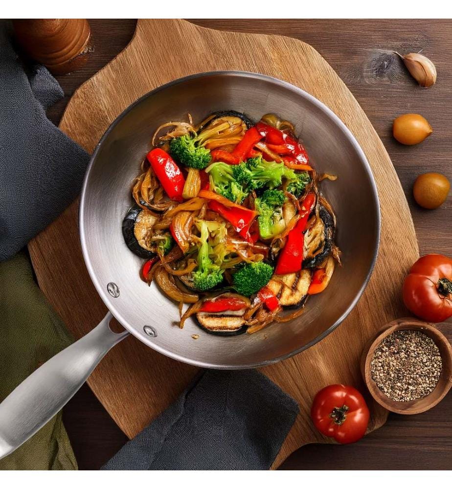 Wok Gourmet 24 cm - satinato