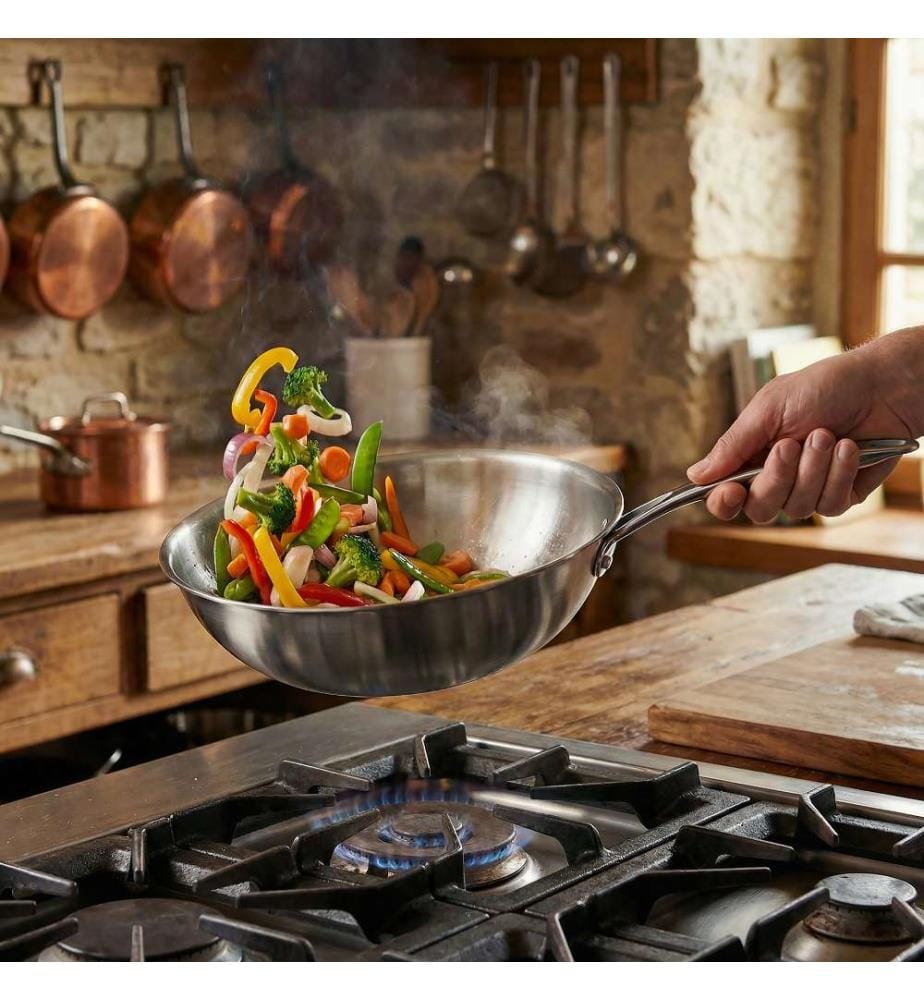 Wok Gourmet 24 cm - satinato