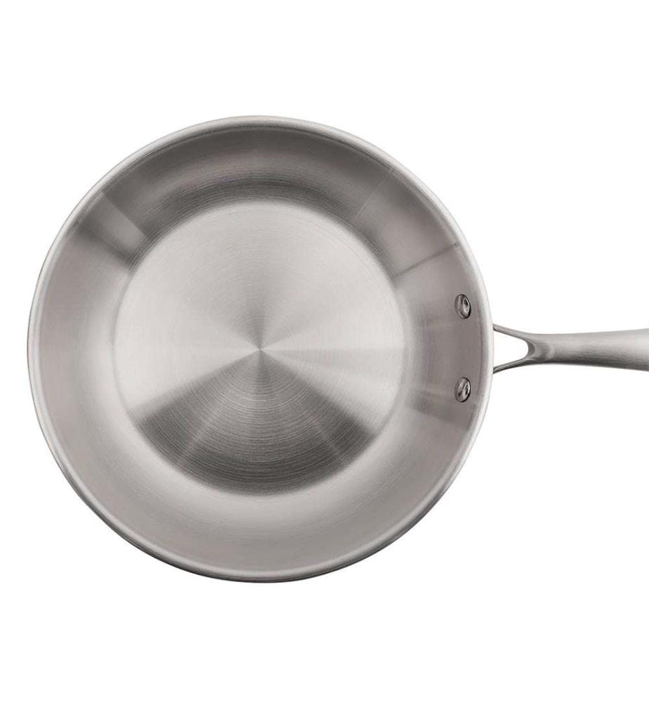 Gourmet - Set di 3 pentole in acciaio inox da 16/18/20 cm + 1 padella in acciaio inox da 32 cm