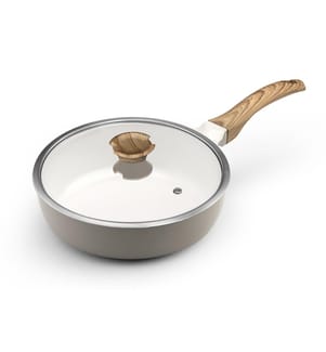 Sauteuse 24 cm con rivestimento in ceramica - Bianco