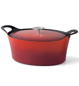 Piatto da arrostire ovale Volcan 3,9 L - Rosso