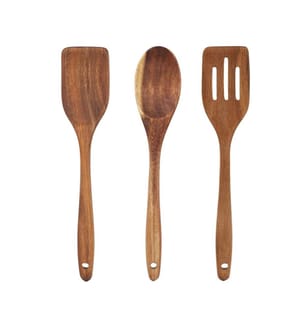 Set di 3 utensili in legno di acacia Emile