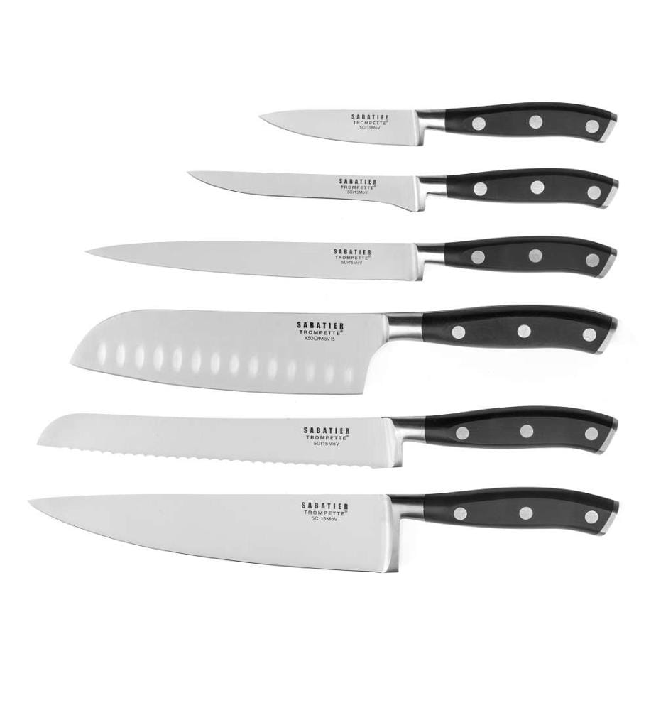 Valigetta + 6 coltelli da cucina Vulcano - Argento