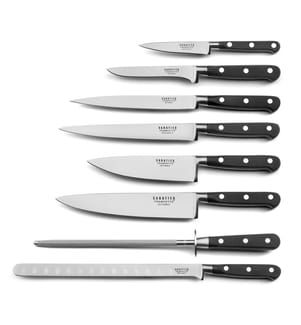 Valigetta alberghiera + 8 coltelli da cucina Origin - Nero