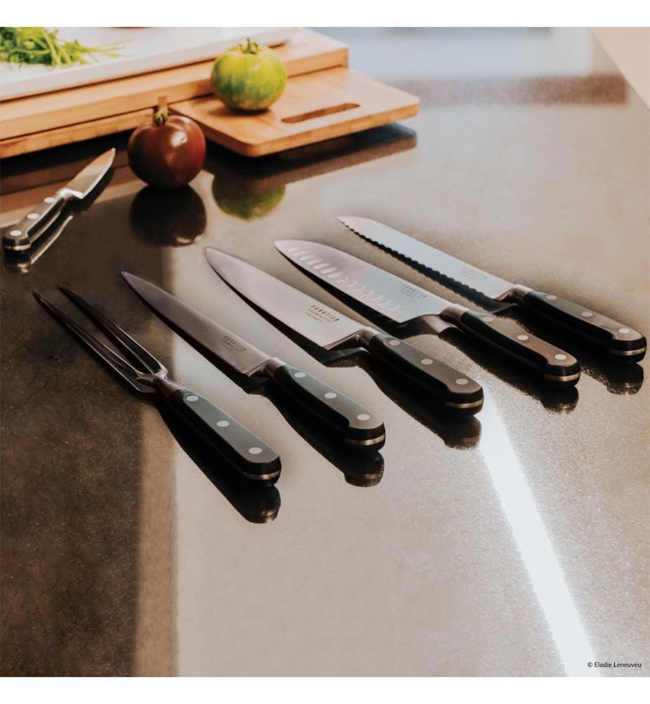 Valigetta alberghiera + 8 coltelli da cucina Origin - Nero