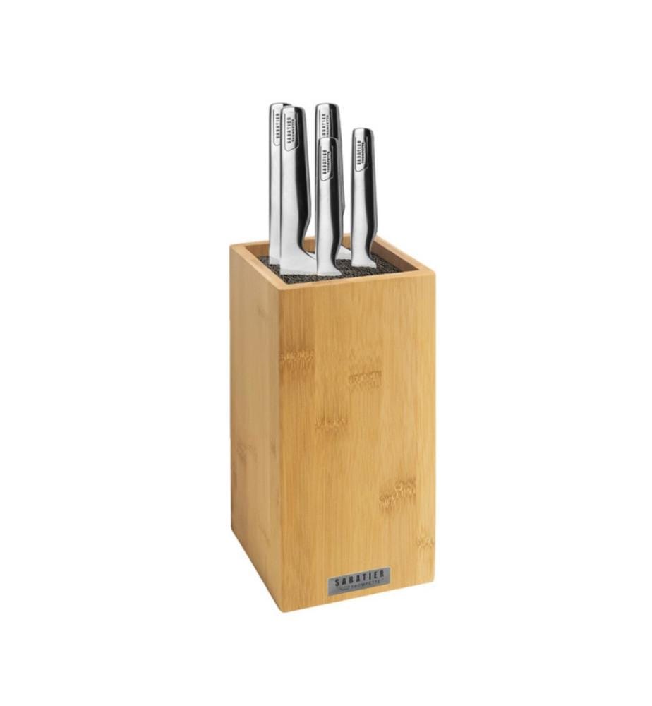 Blocco spaguetti Asean 5 pezzi in legno chiaro