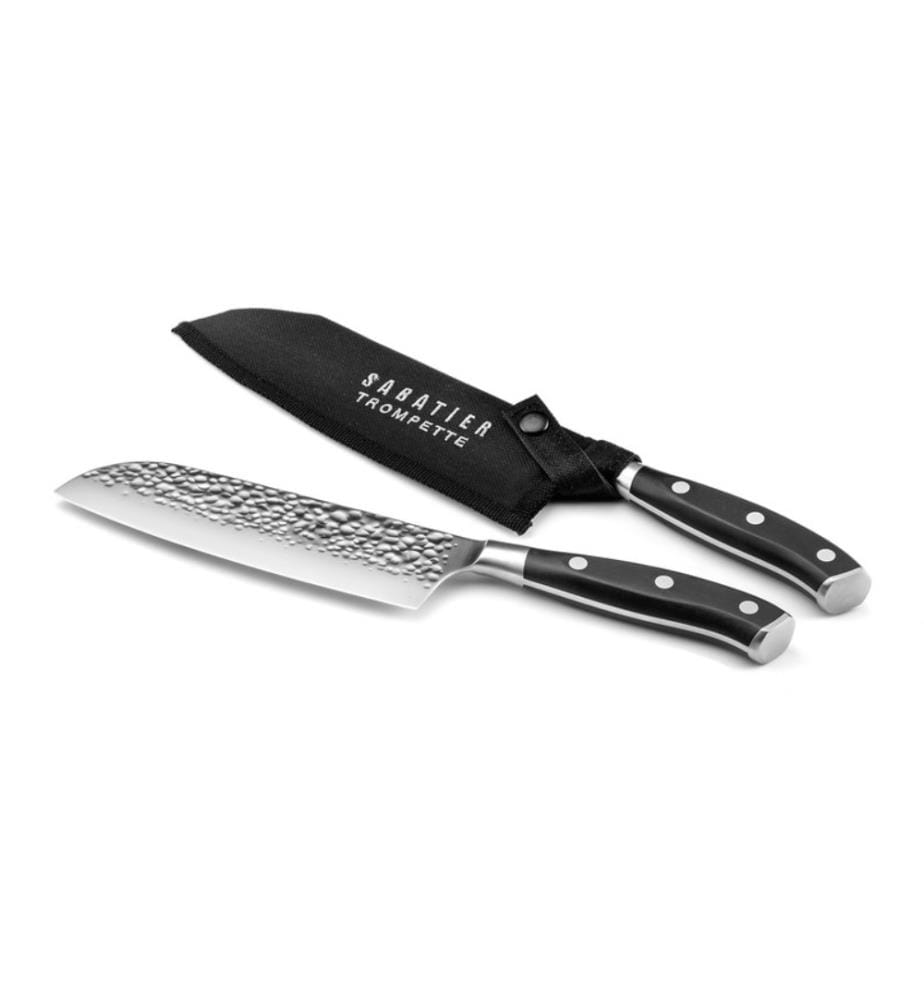 Coltello santoku al carbonio da 18 cm