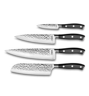 Set di 4 coltelli da cucina in carbonio