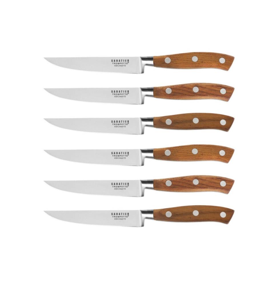 Set di 6 coltelli da bistecca Ryokan - Marrone chiaro