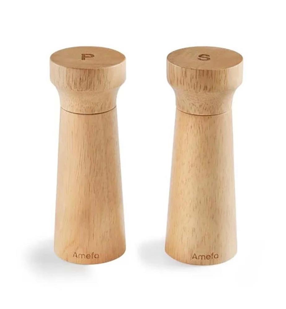 Macina sale e pepe in legno naturale Fanny - Brun Clair