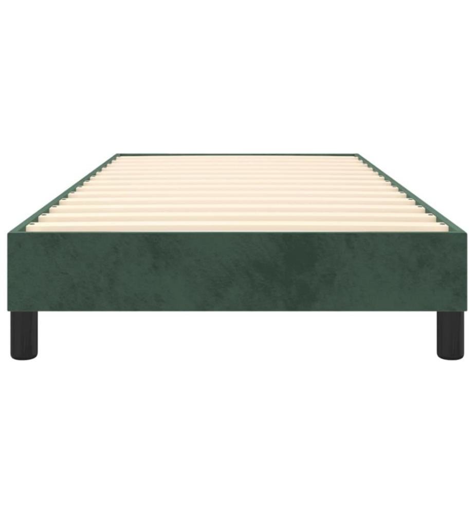 Boxspringbett Dunkelgrün 80x200 cm Samt