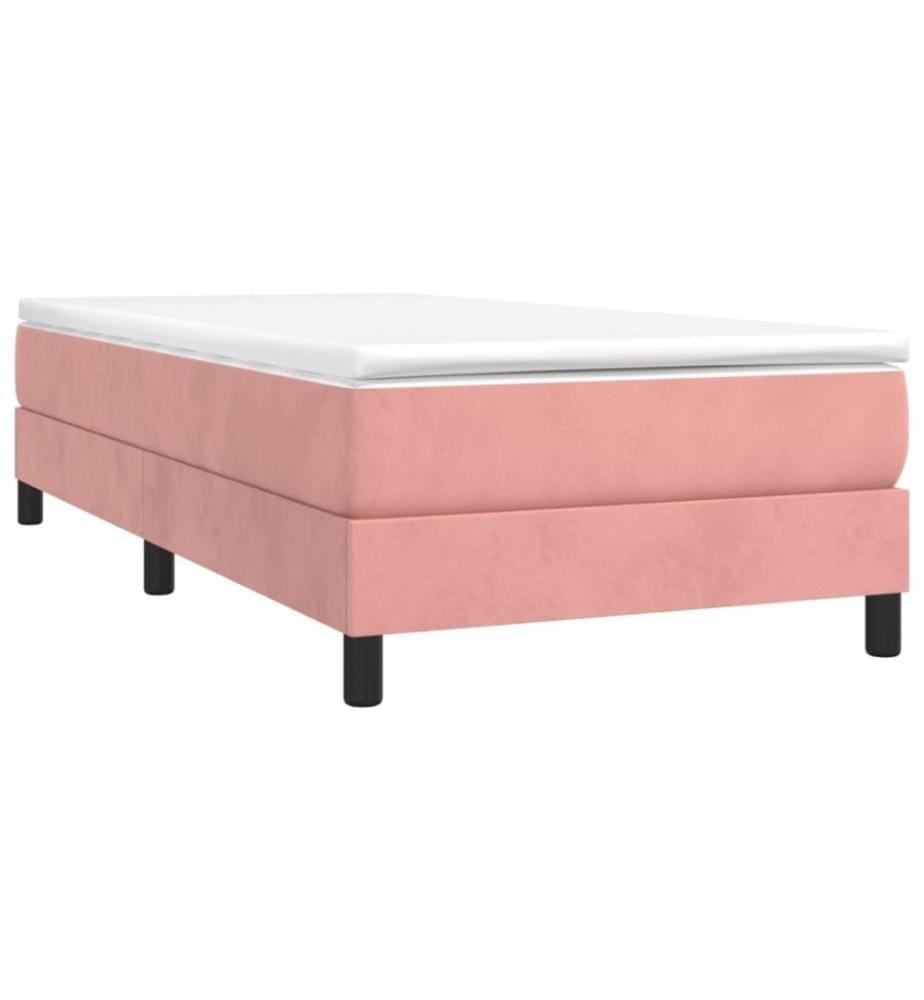 Boxspringbett Rosa 80x200 cm Samt